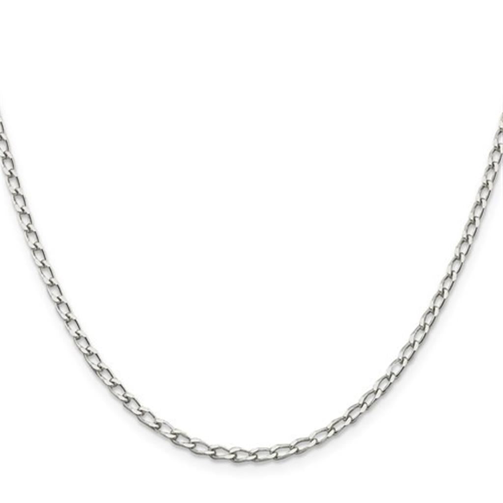 Sterling Silver Open Elongated Link Chain
