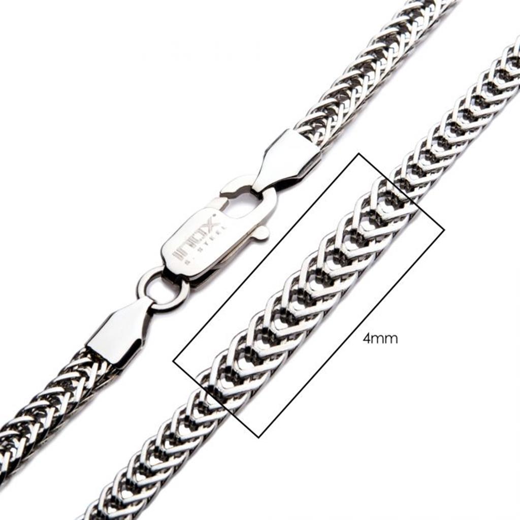Men's Steel Foxtail Chain Necklace