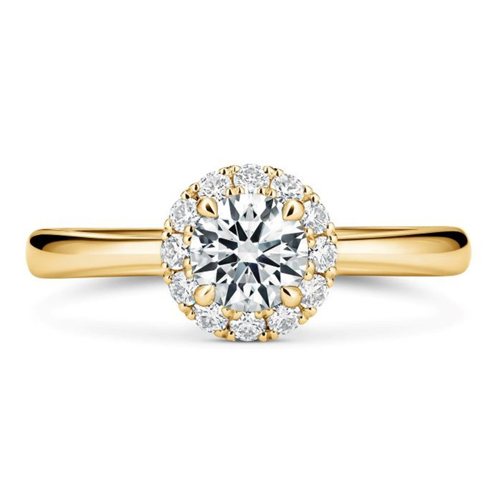 Hearts On Fire Vela Halo Engagement Ring