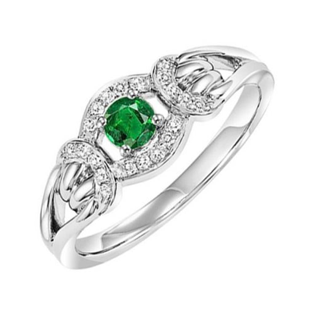14KW Emerald Ring