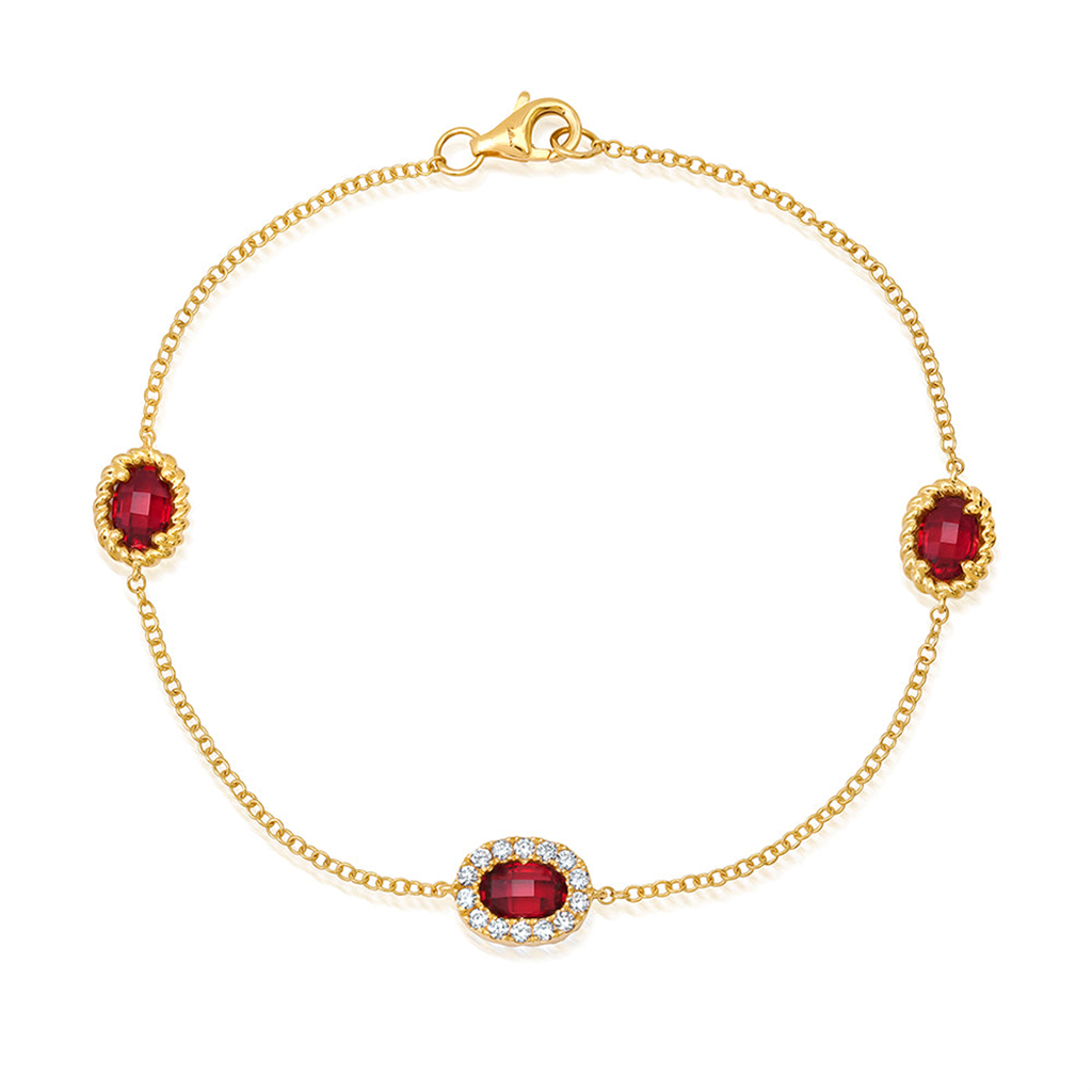 Ruby Chain Bracelet