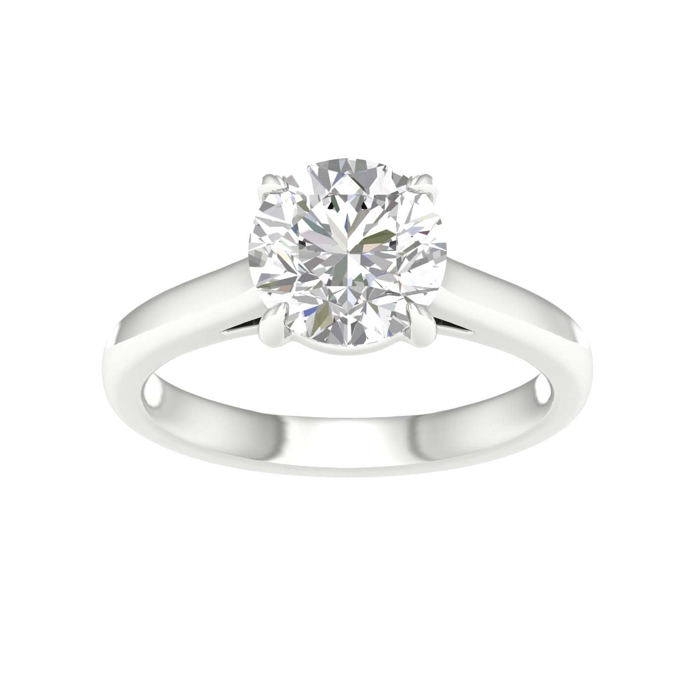 Lab Grown Solitaire Engagement Ring