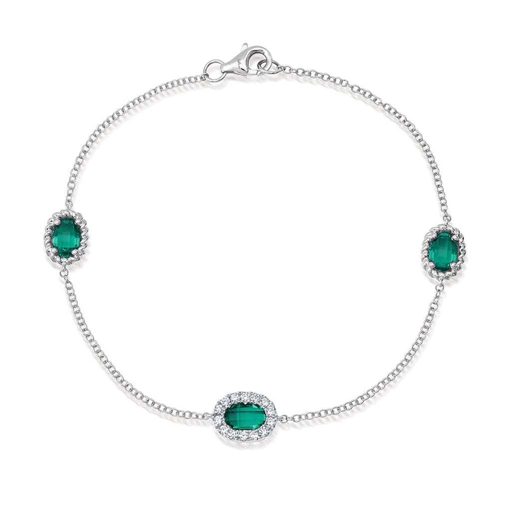 Emerald Chain Bracelet