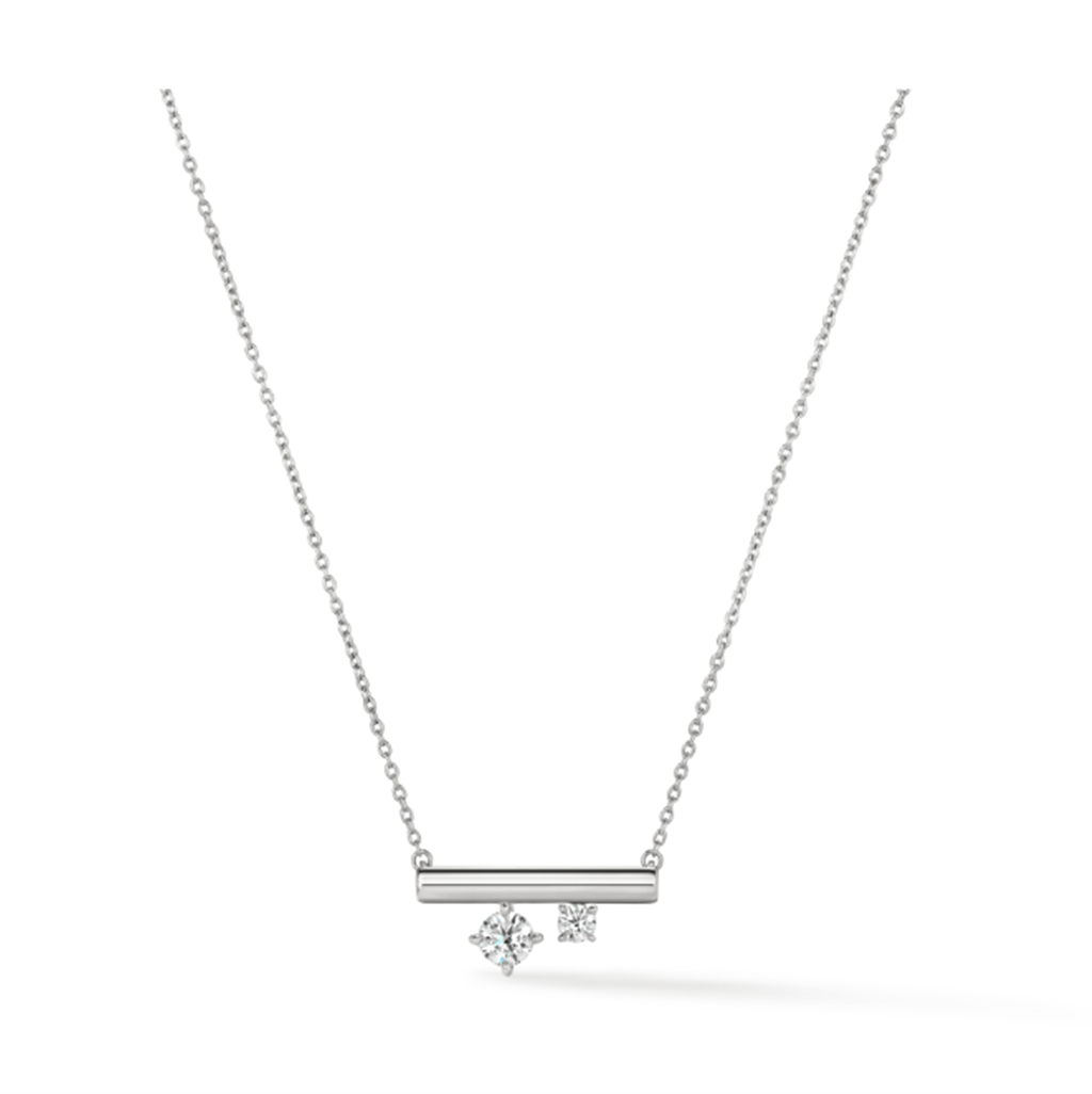 Hearts On Fire Barre Double Floating Diamonds Pendant Necklace