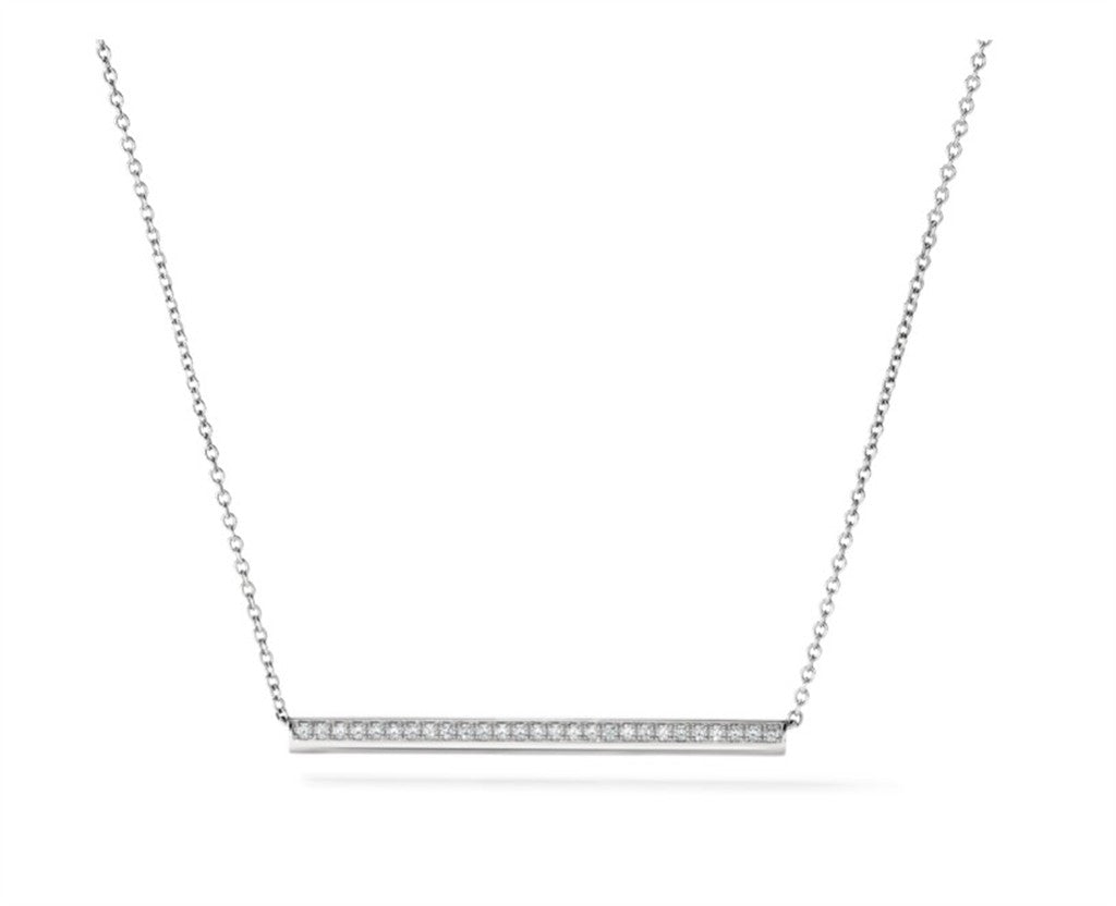 Hearts On Fire Barre Pavé Pendant