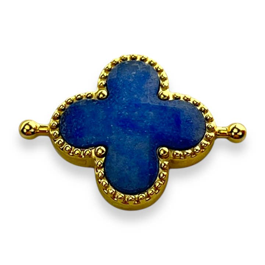 CONQUERing Blue Aventurine Quatrefoil Crystal Element