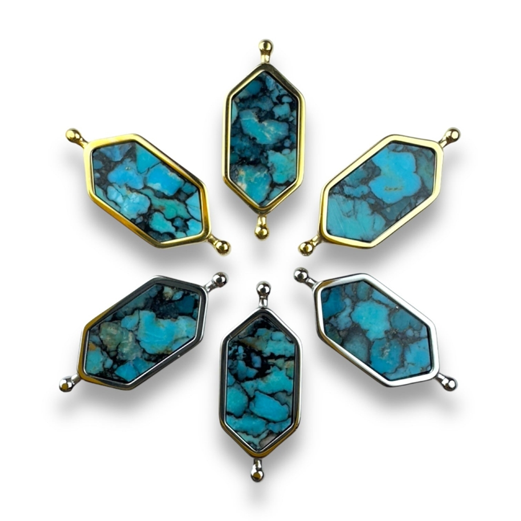 CONQUERing Blue Flower Mosaic Stone