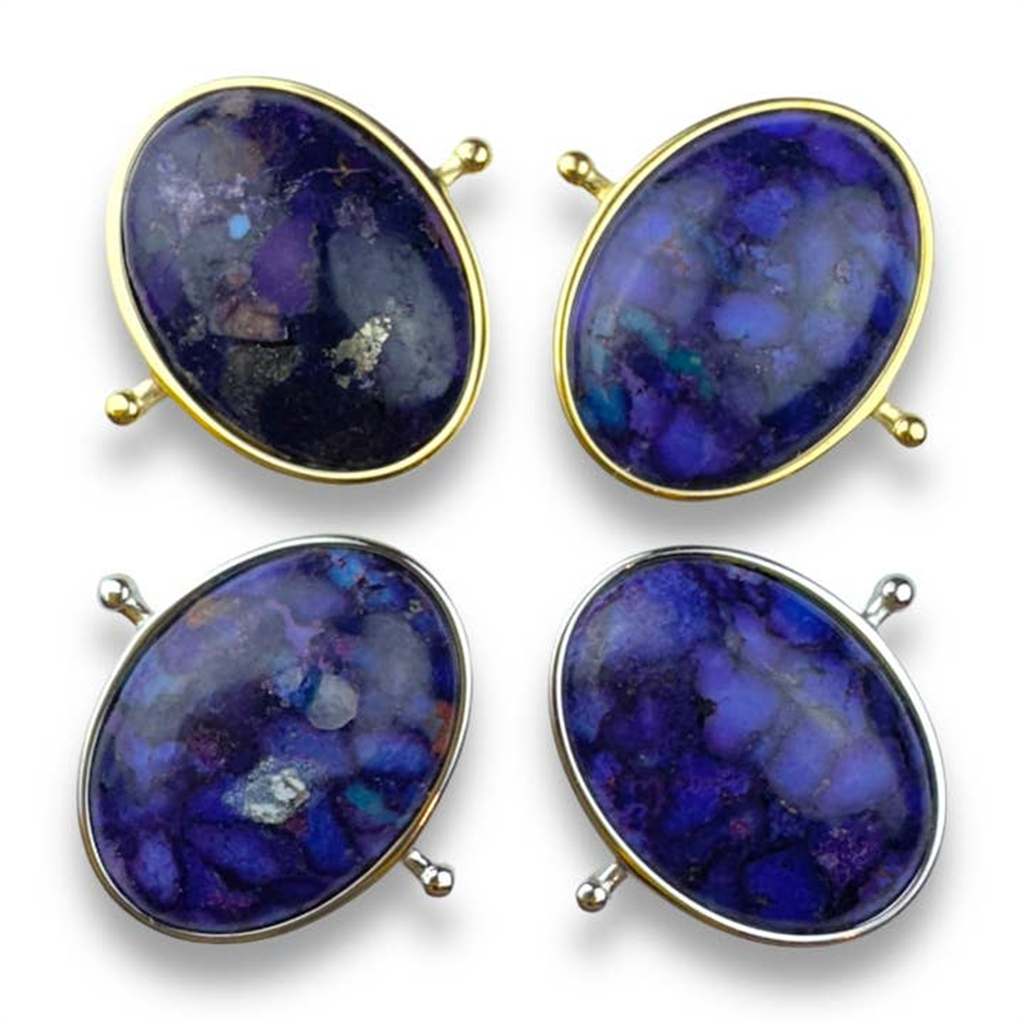 CONQUERing Purple Petunias Mosaic Stone Element