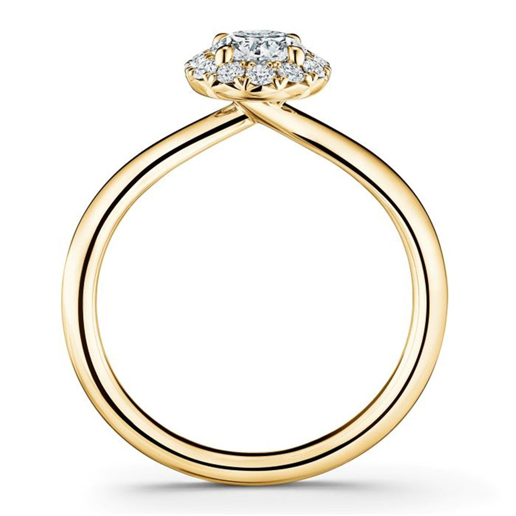 Hearts On Fire Vela Halo Engagement Ring
