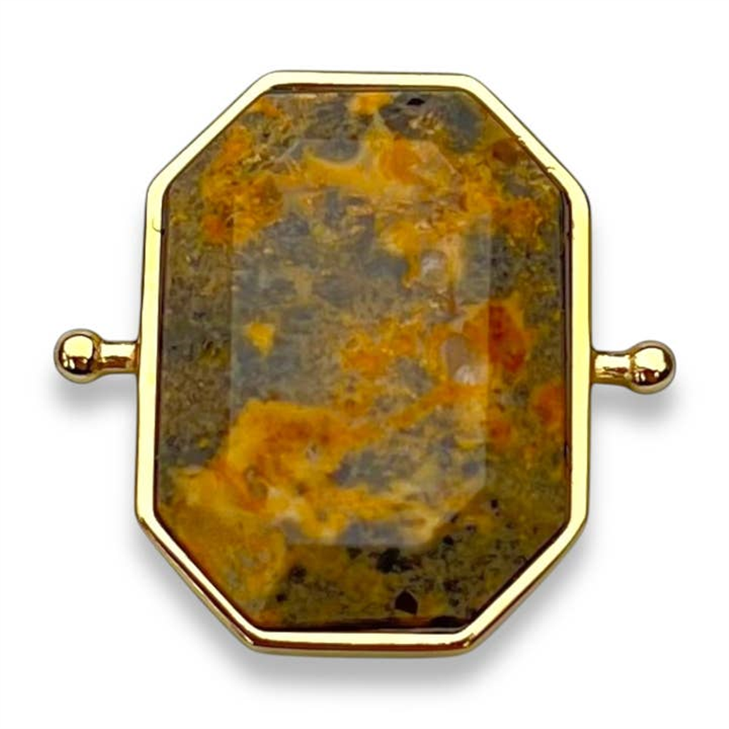 CONQUERing Leopard Skin Jasper Octangle Crystal Element