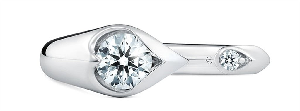 LU DIAMOND OPEN DROPLET RING