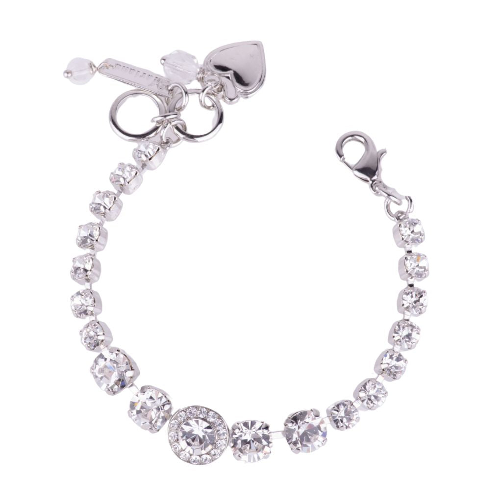 Graduated Halo Bracelet