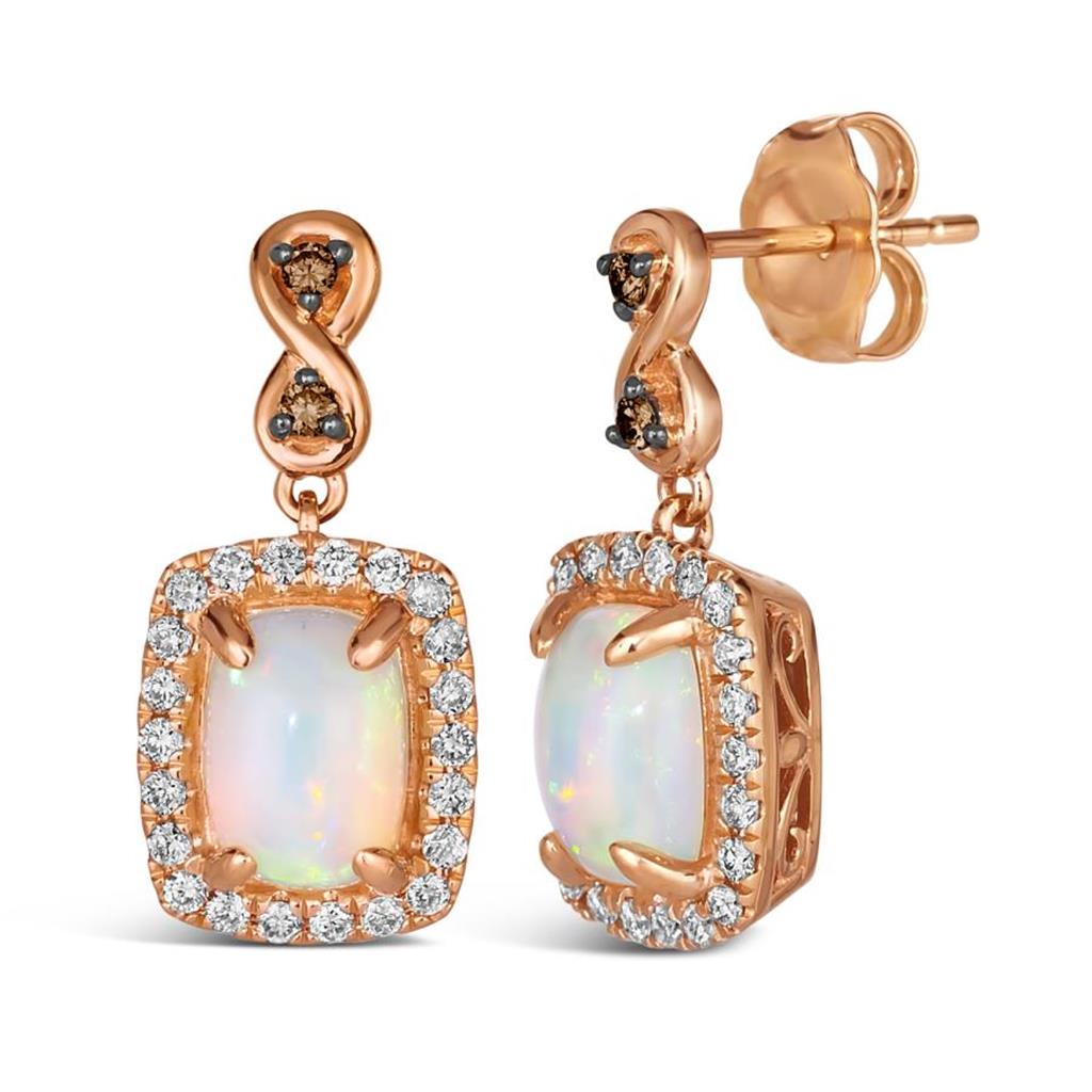 LeVian Opal & Diamond Earrings