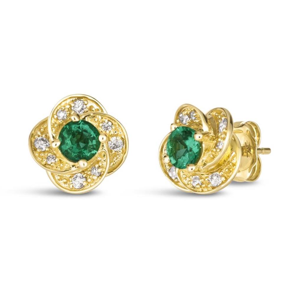 Le Vian® Earrings featuring Costa Smeralda Emeralds™ Nude Diamonds™