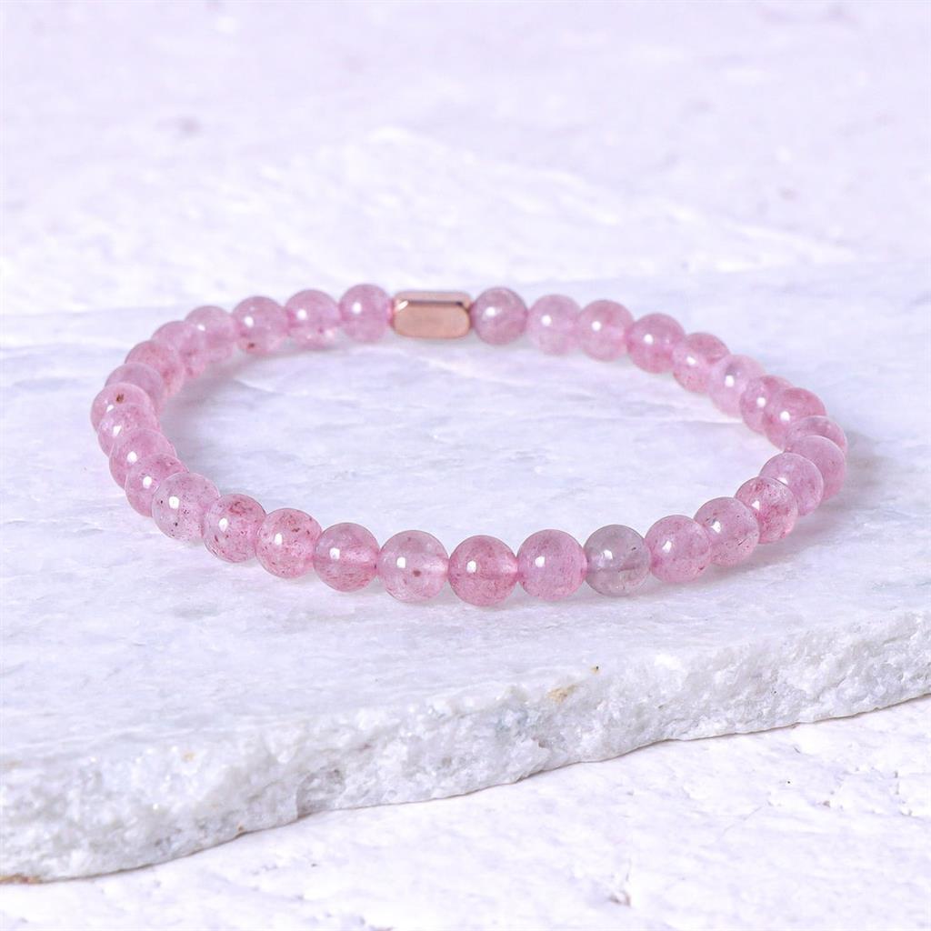 Pink Quartz - Accent Bracelet