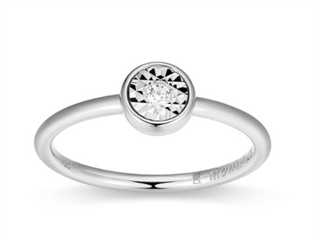 Bezel Set Diamond Ring