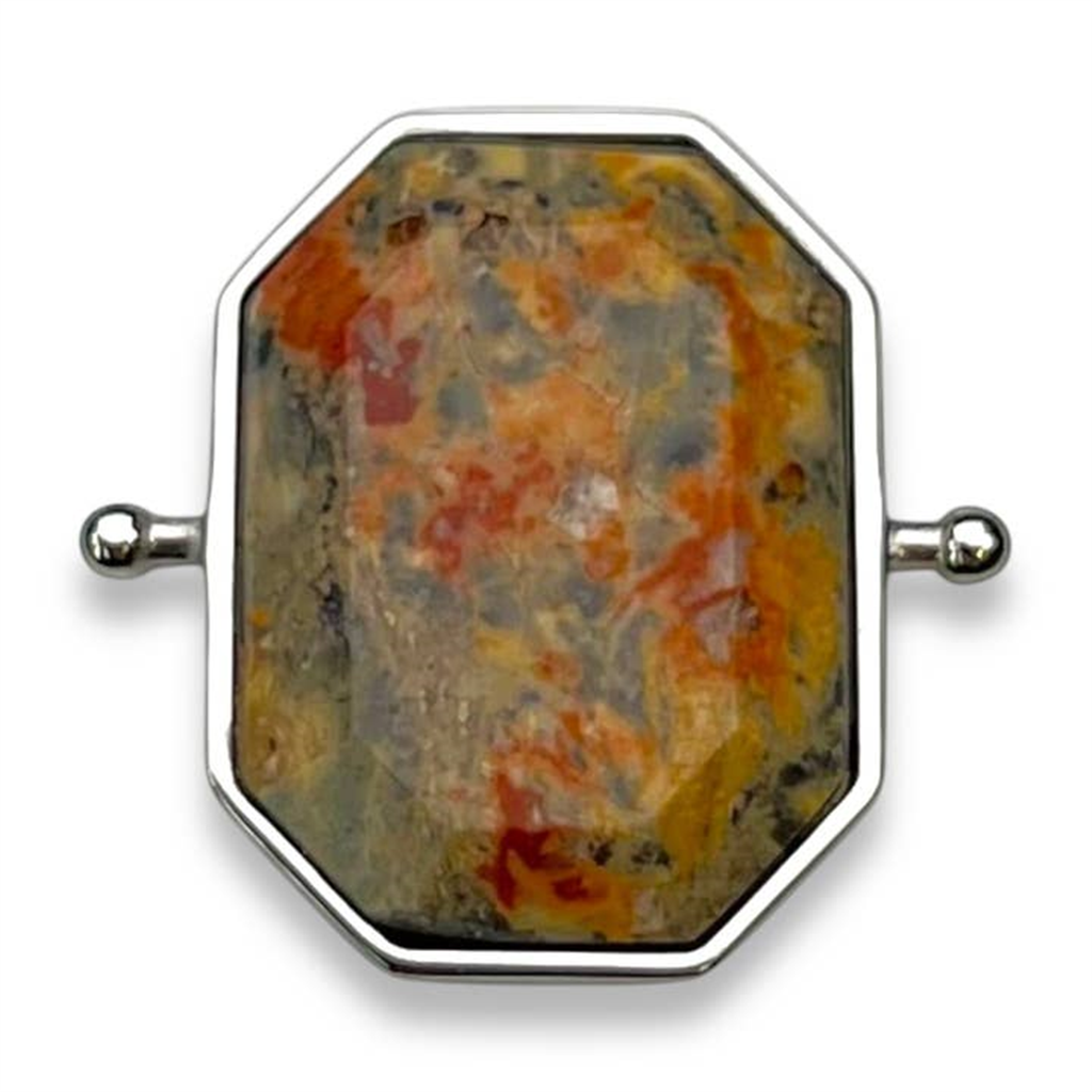 CONQUERing Leopard Skin Jasper Octangle Crystal Element