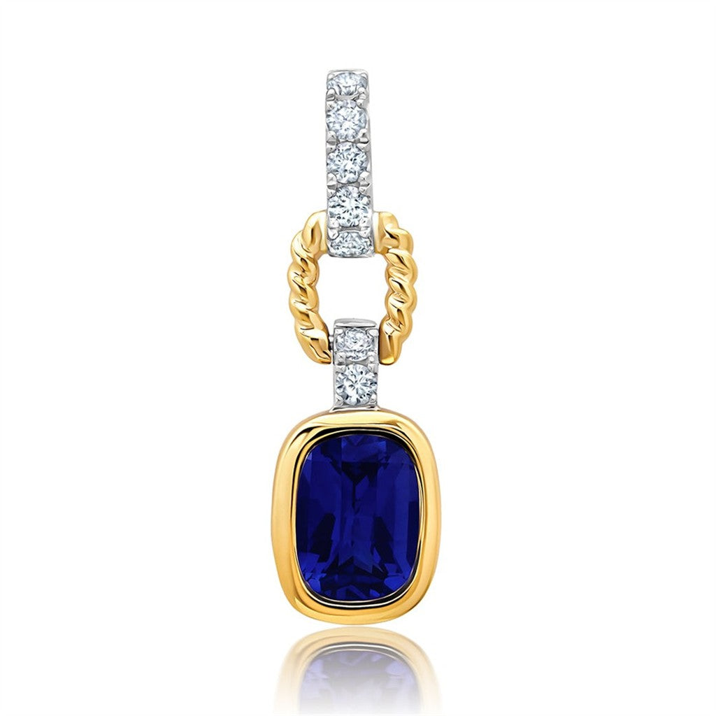Chatham Blue Sapphire Pendant