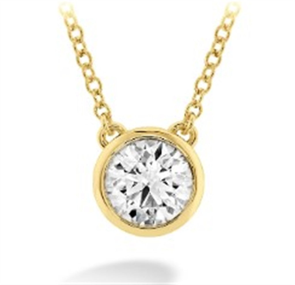 Hearts on Fire Classic Bezel Solitaire Pendant