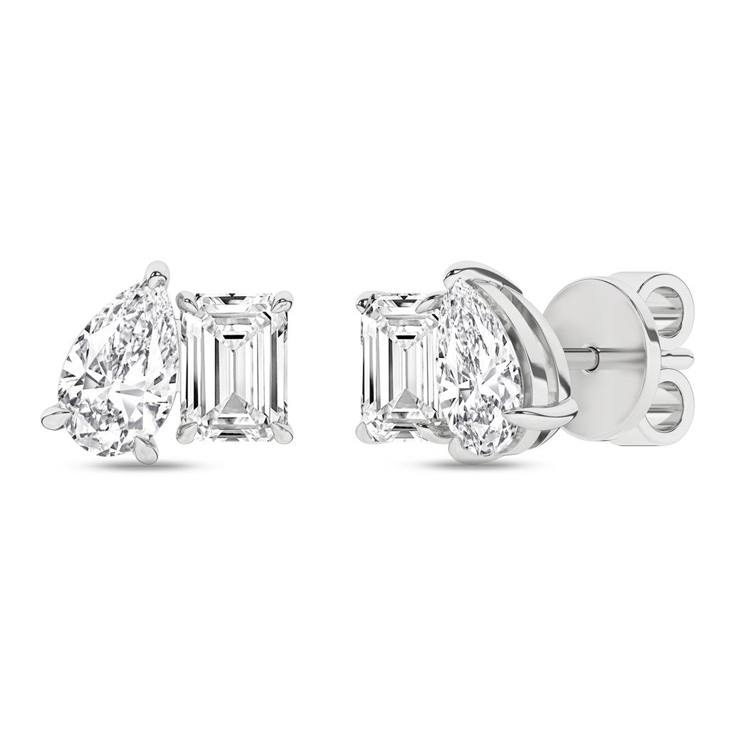 LABGROWN TOI ET MOI STUD EARRINGS