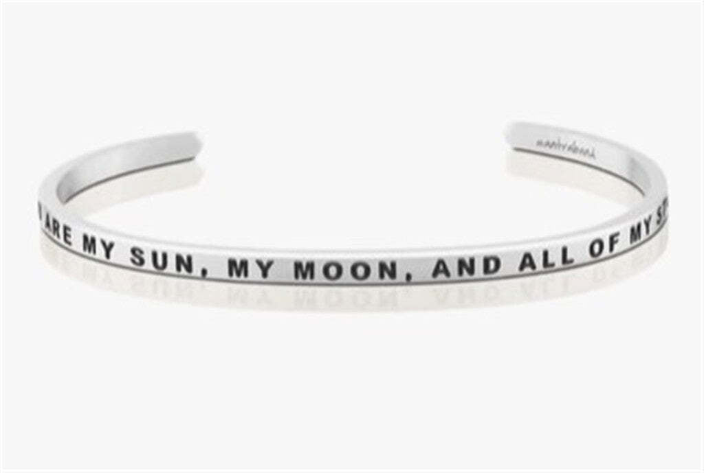 You Are My Sun, My Moon, And All Of My Stars Bangle Bracelet