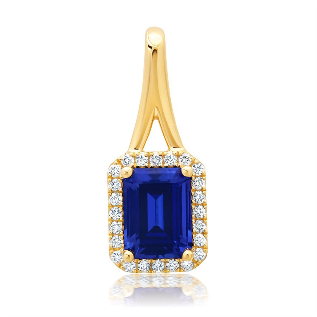 Chatham Blue Sapphire Pendant