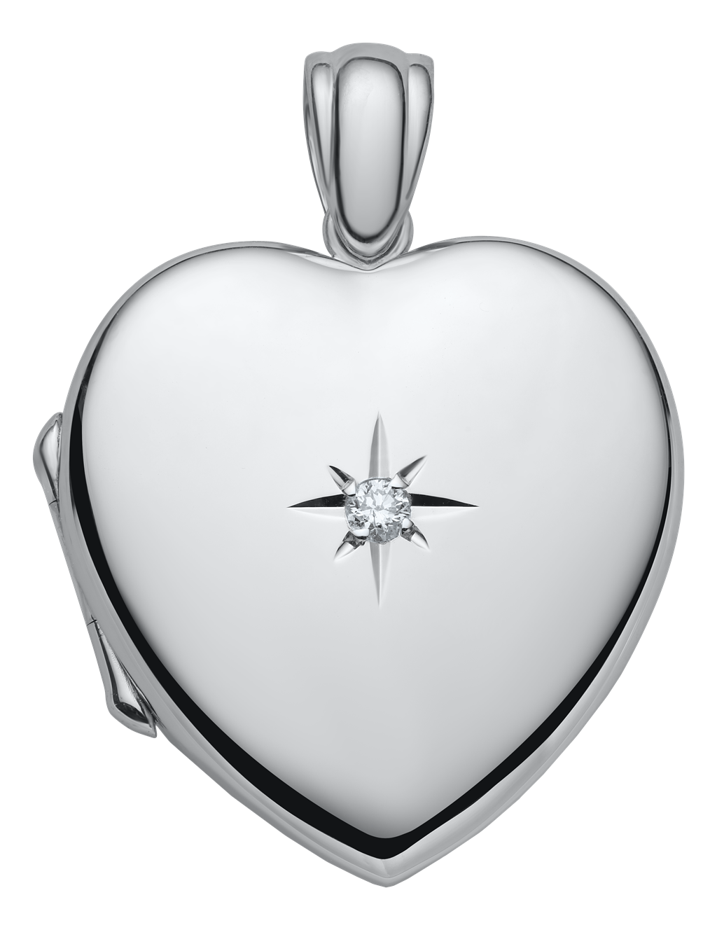Marathon Heart Diamond Locket