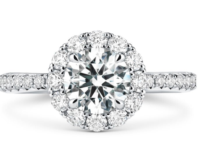 PLAT C=.31CT T=.74CT VELA HALO RING W/DIA BAND