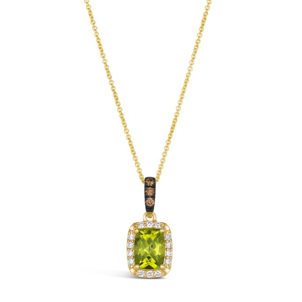 Le Vian® Pendant featuring Green Apple Peridot™ Chocolate Diamonds® , Nude Diamonds™