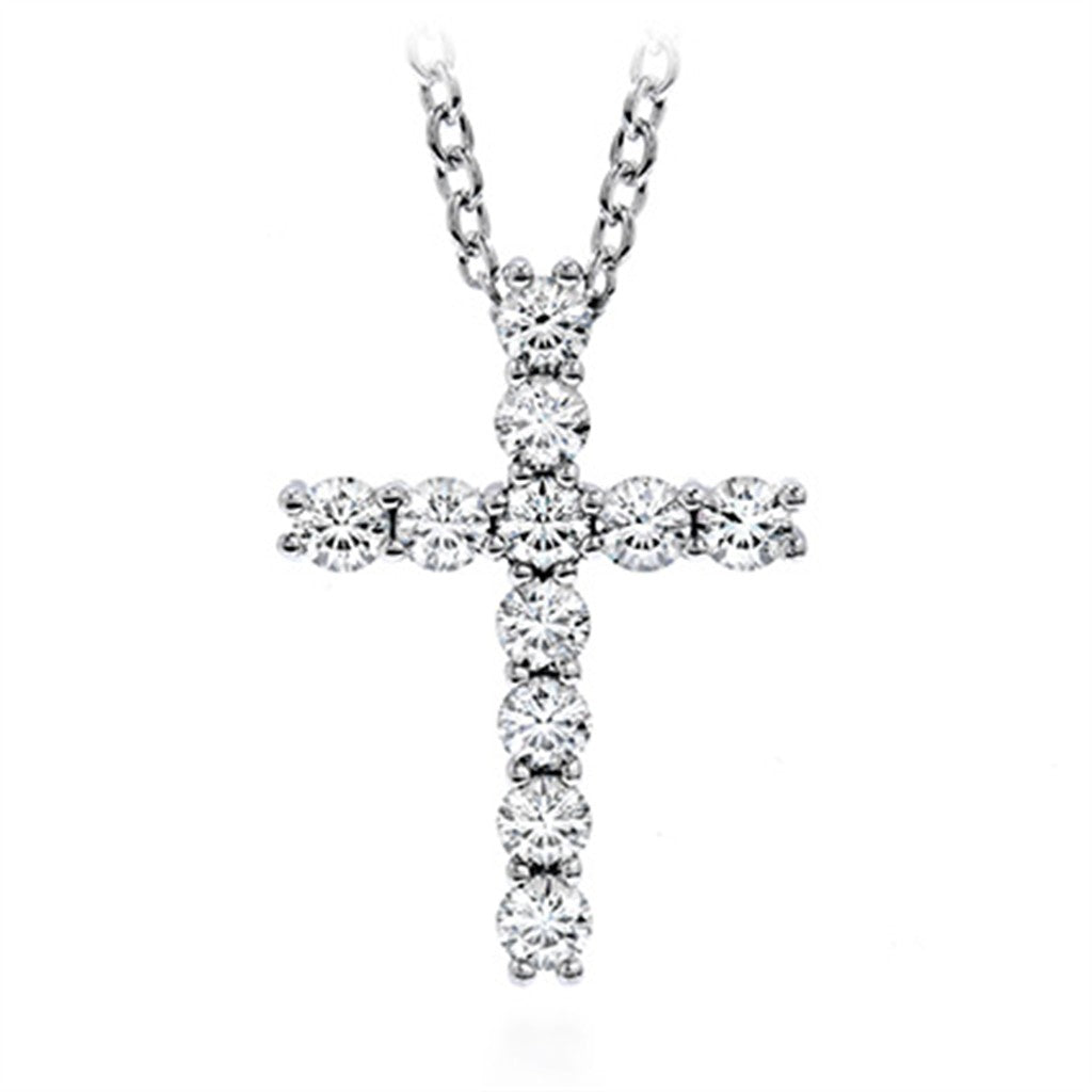 Hearts On Fire Whimsical Cross Pendant Necklace
