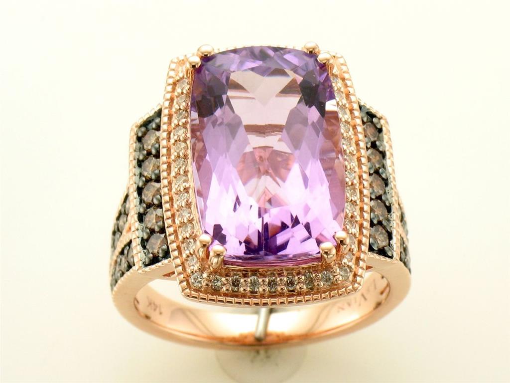 LeVian Amethyst & Diamond Ring