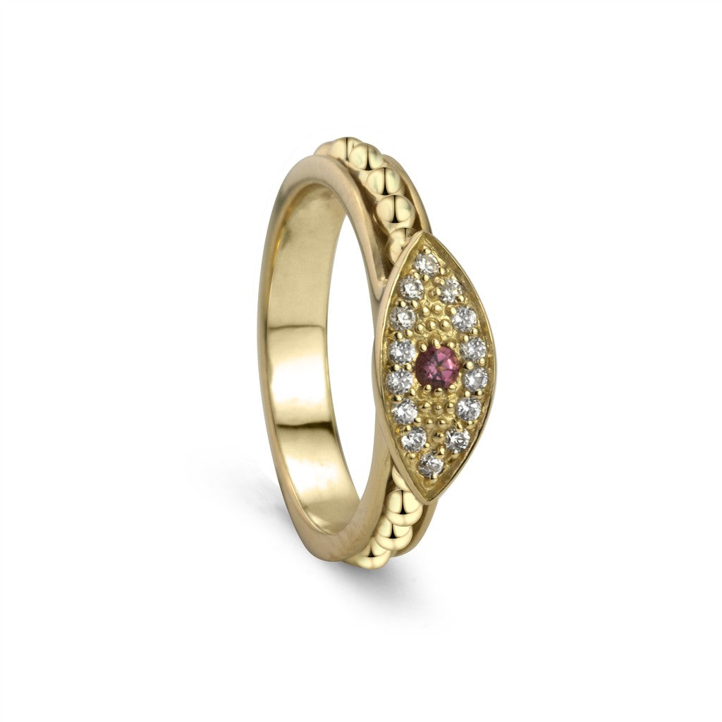 Nazar Gold Ring Size 8