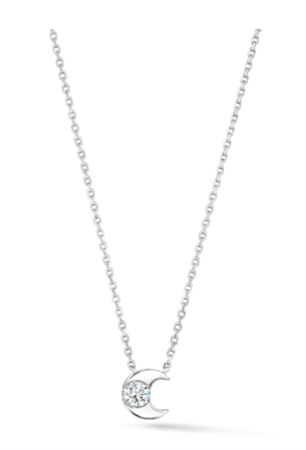 Hearts on Fire Charmed Half Moon Pendant Necklace