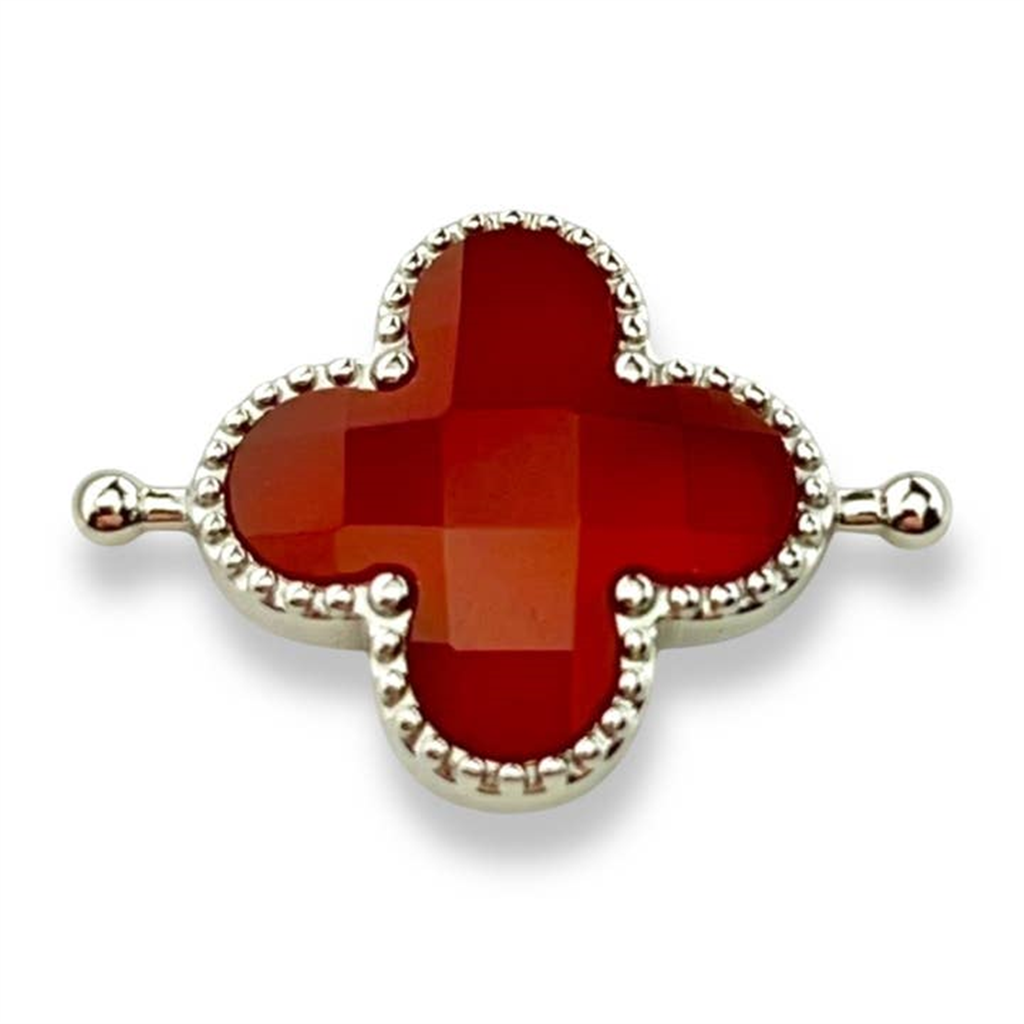 Carnelian Quatrefoil Crystal Element