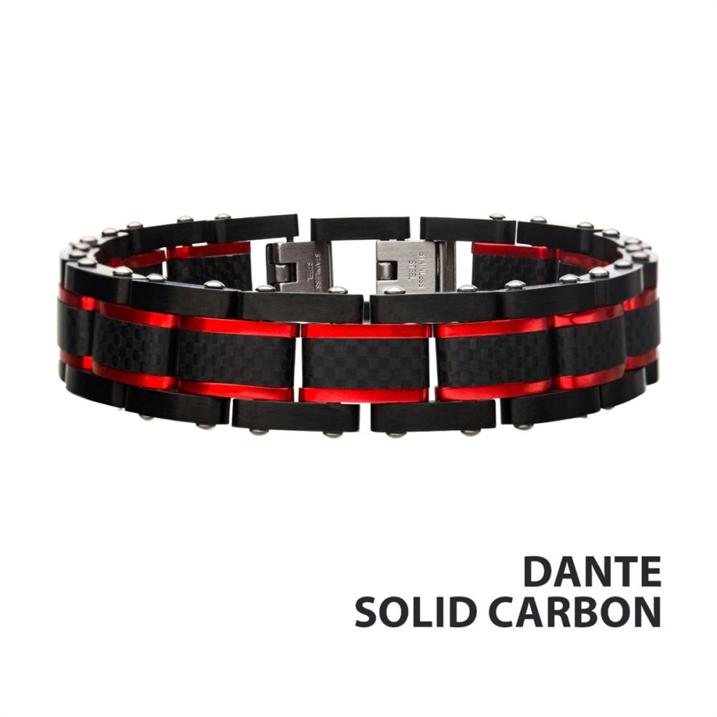 Mens Carbon Fiber Clasp Bracelet