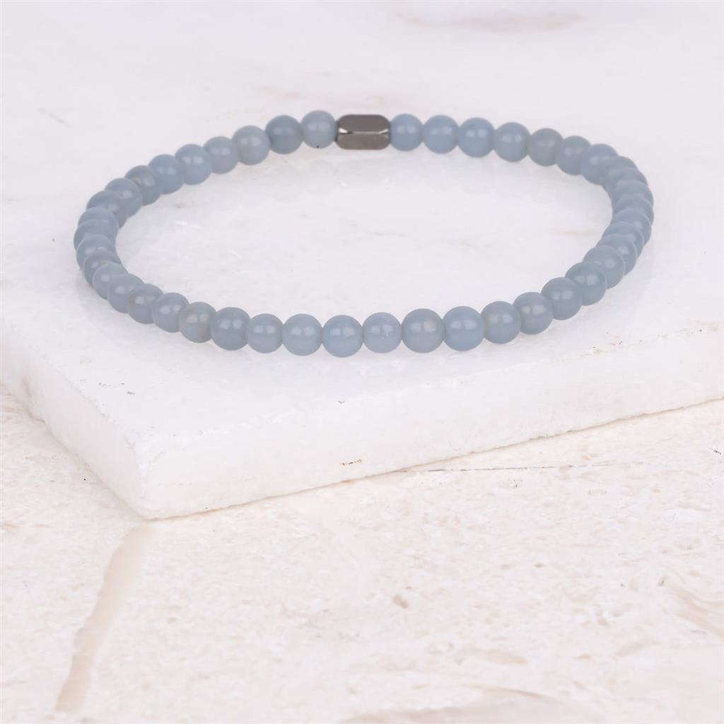 Blue Angelite - Accent Bracelet