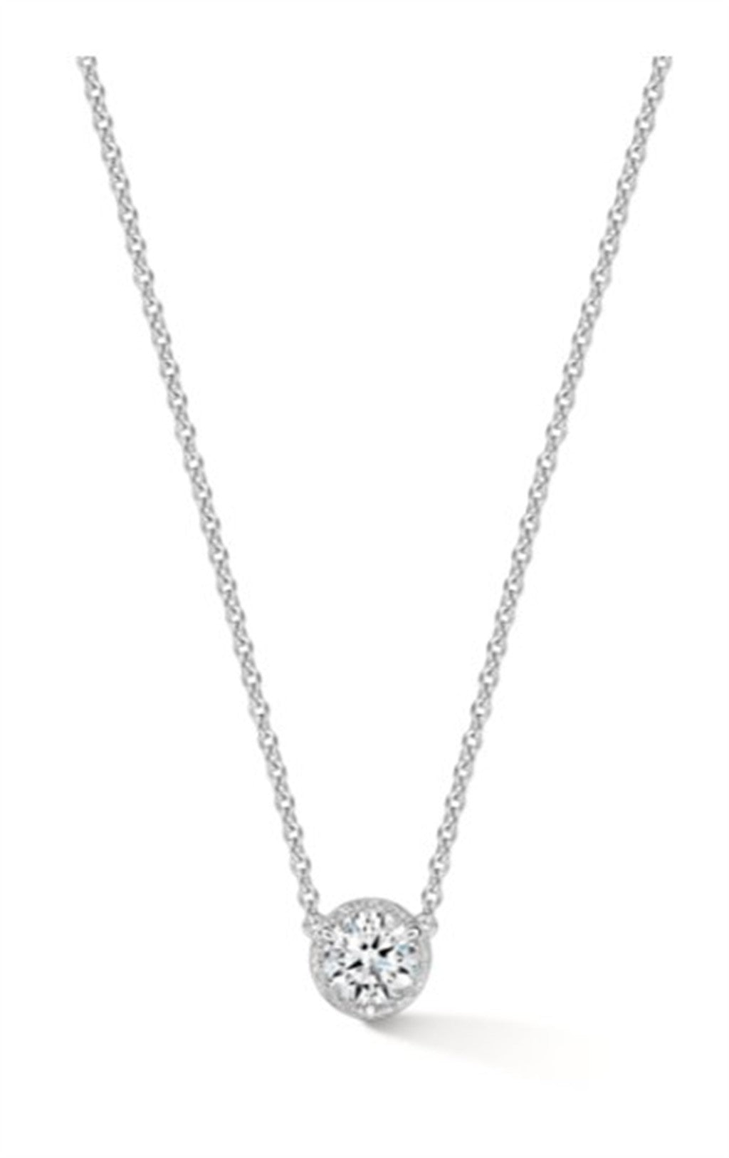 Timeless Hidden Halo Pendant Necklace