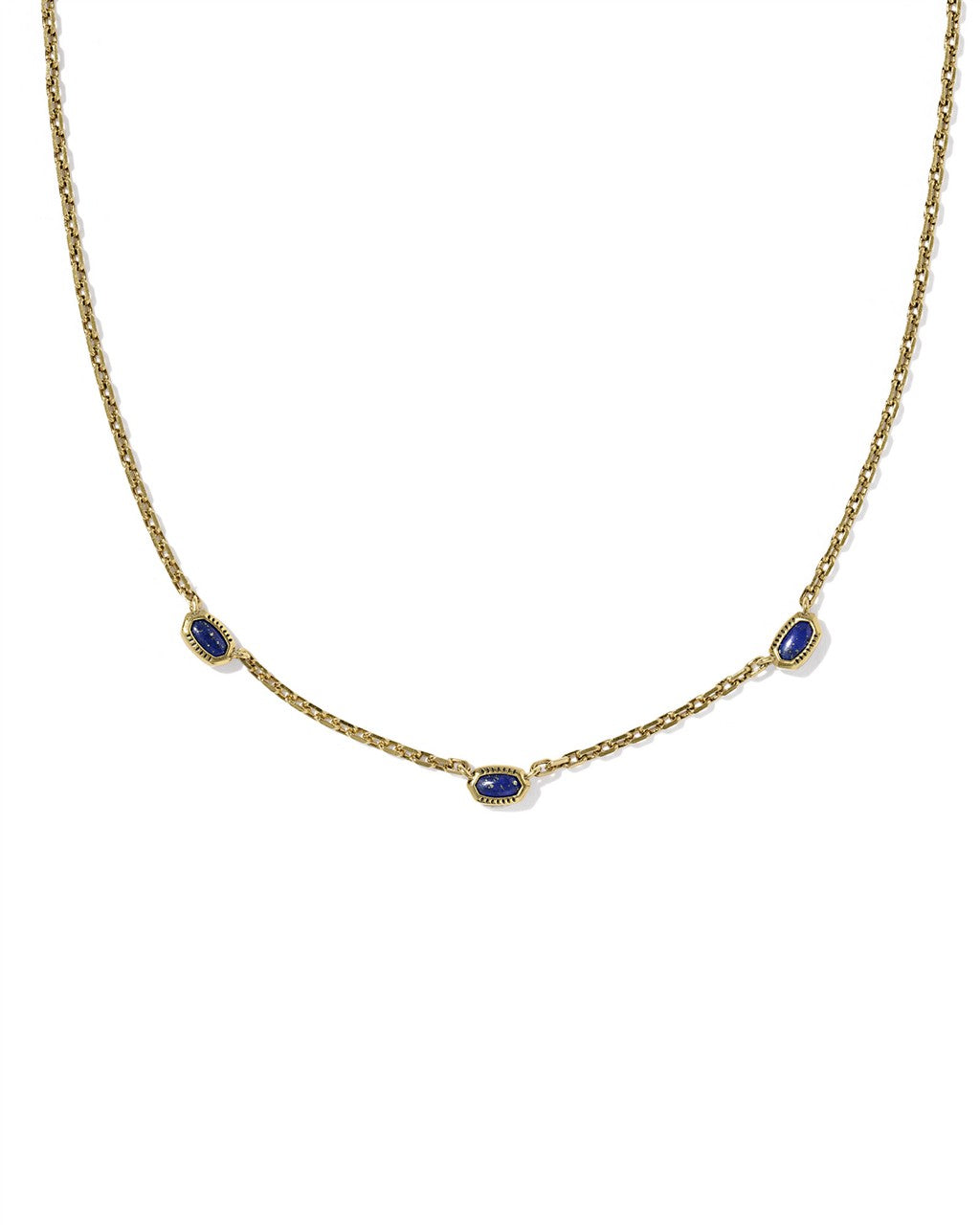 Kendra Scott Mini Elisa Three Stone Strand Necklace