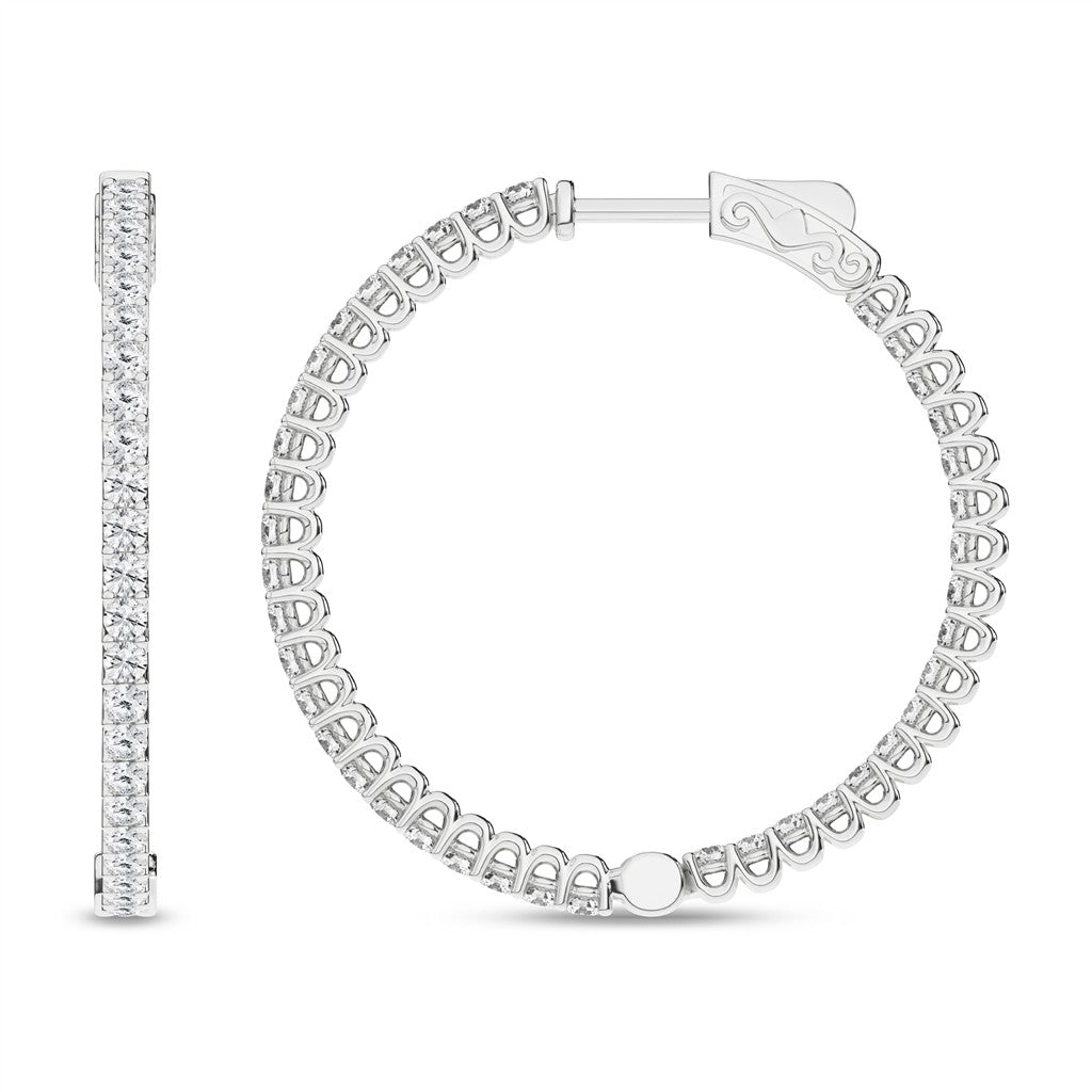 Lab Grown Diamond Hoops