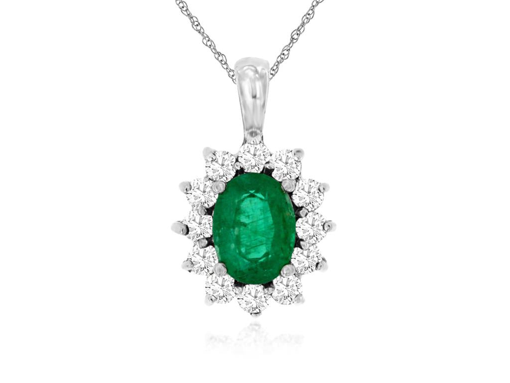 Emerald & Diamond Pendant