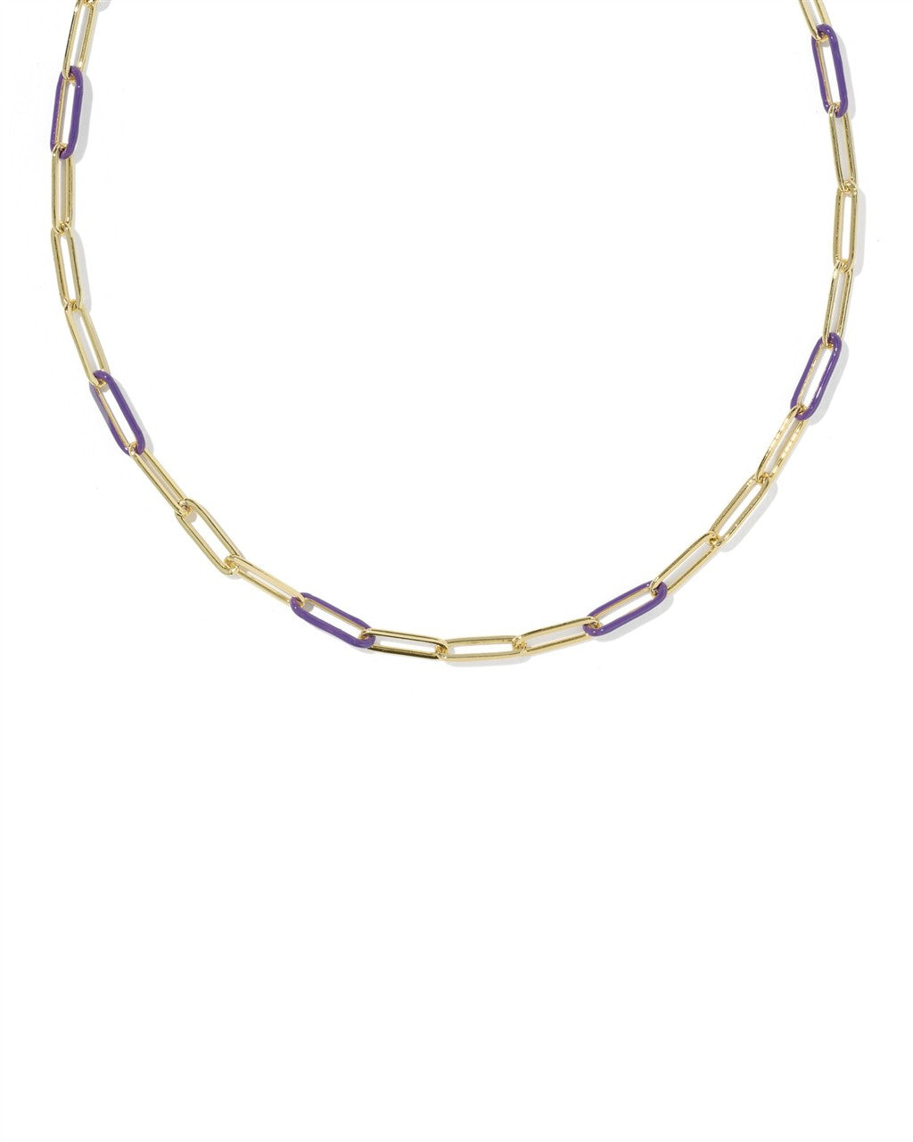 Courtney Enamel Link and Chain Necklace