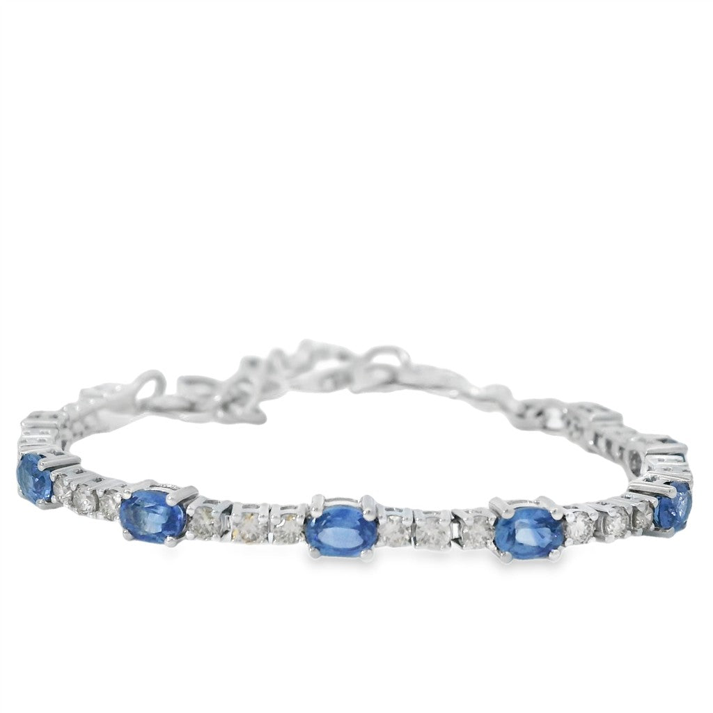 LeVian Diamond & Sapphire Bracelet