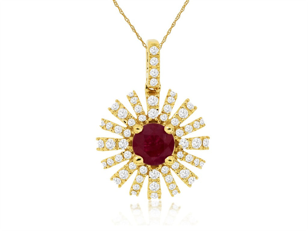 Ruby & Diamond Pendant