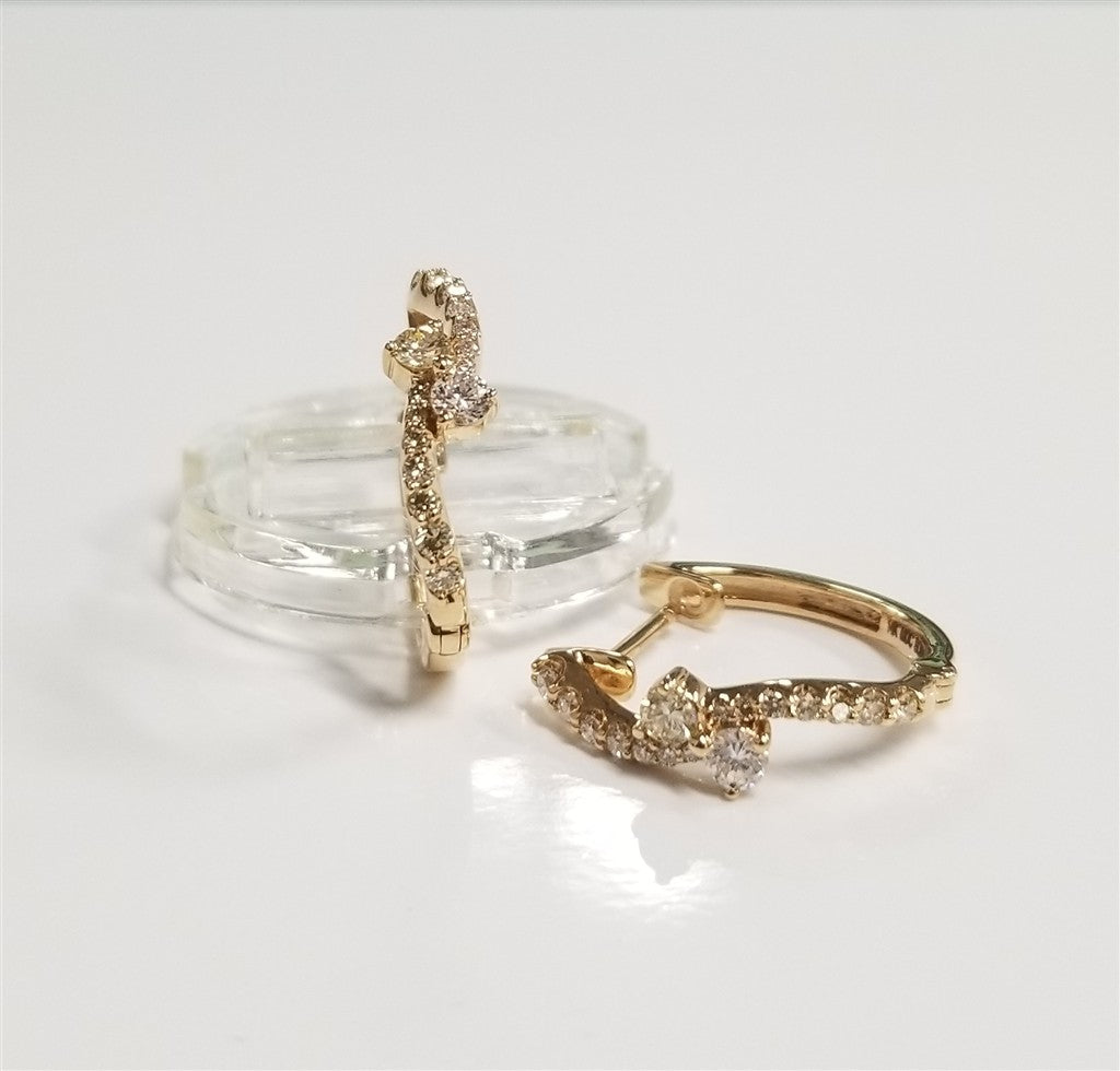 Diamond Hoop Earrings