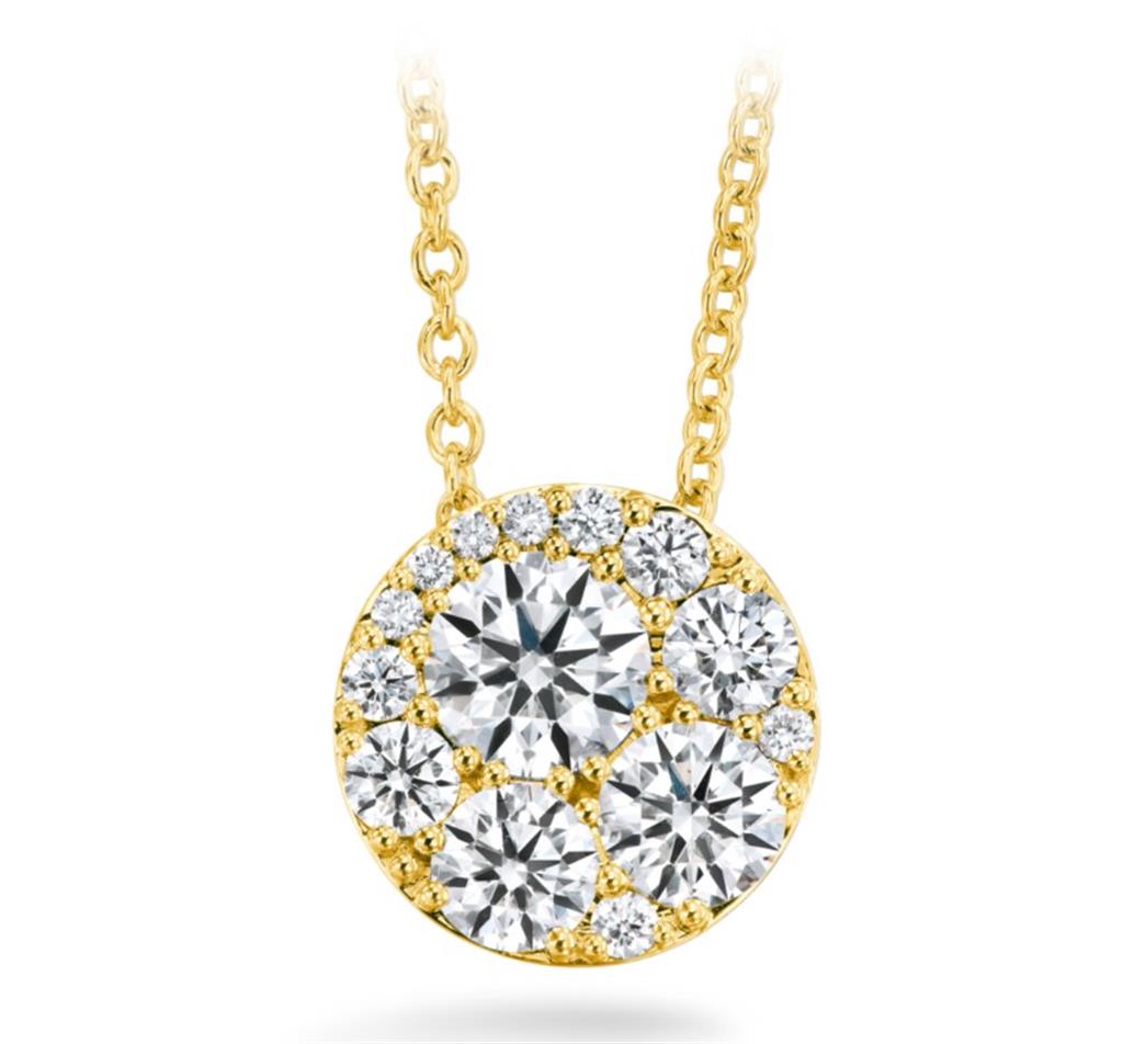 HEARTS ON FIRE TESSA DIAMOND CIRCLE PENDANT