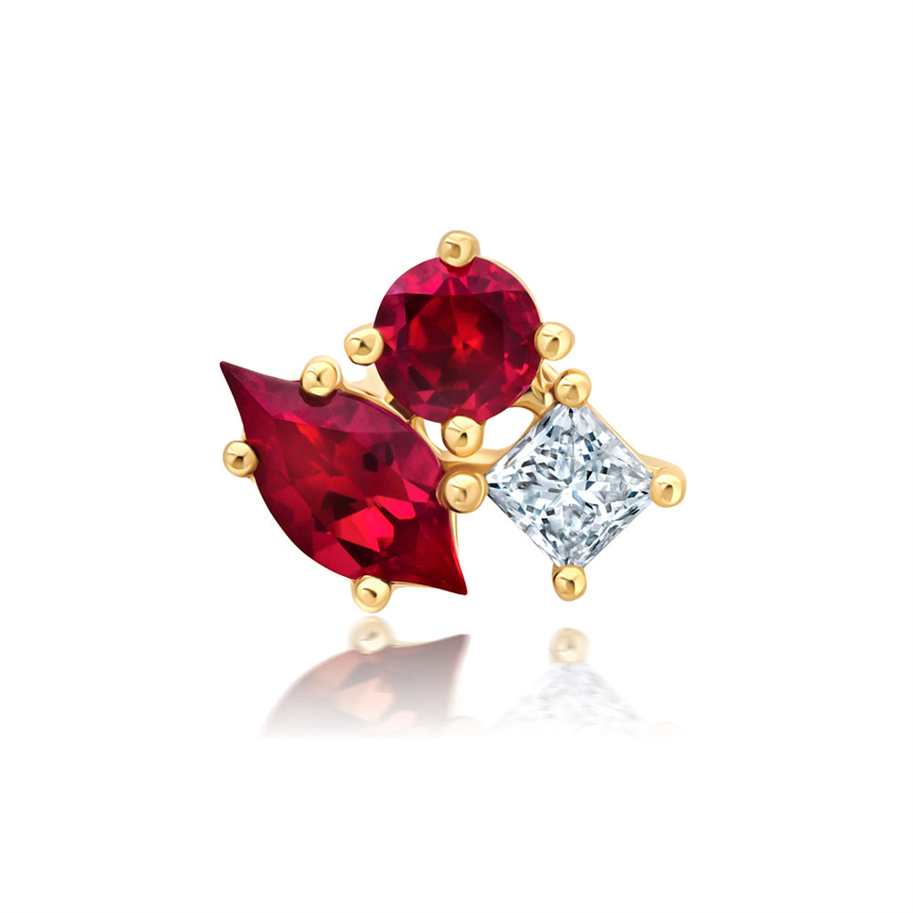 Diamond and Ruby Pendant
