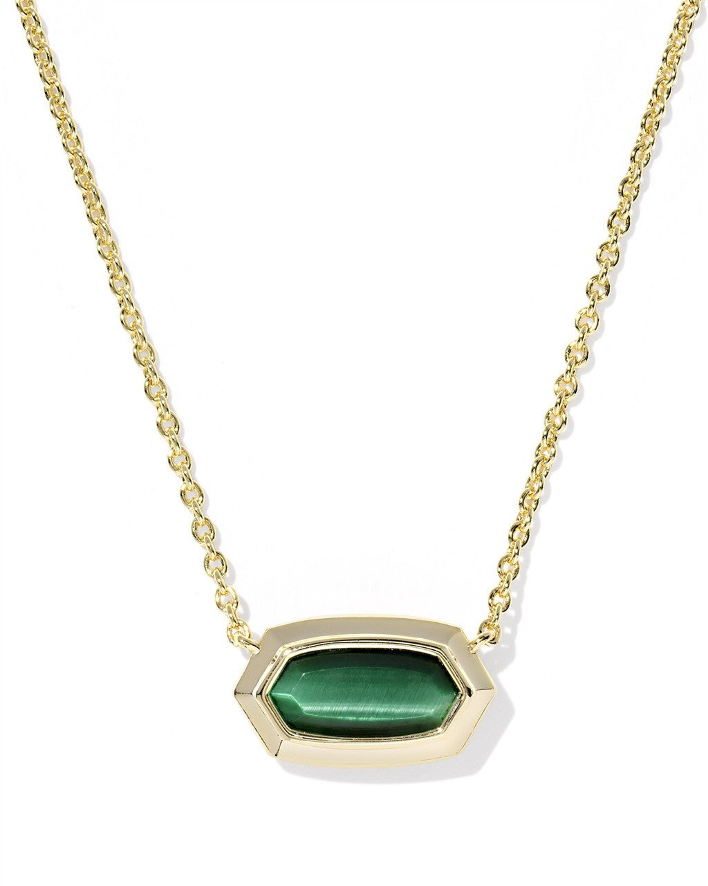 Elisa Bezel Short Pendant Necklace