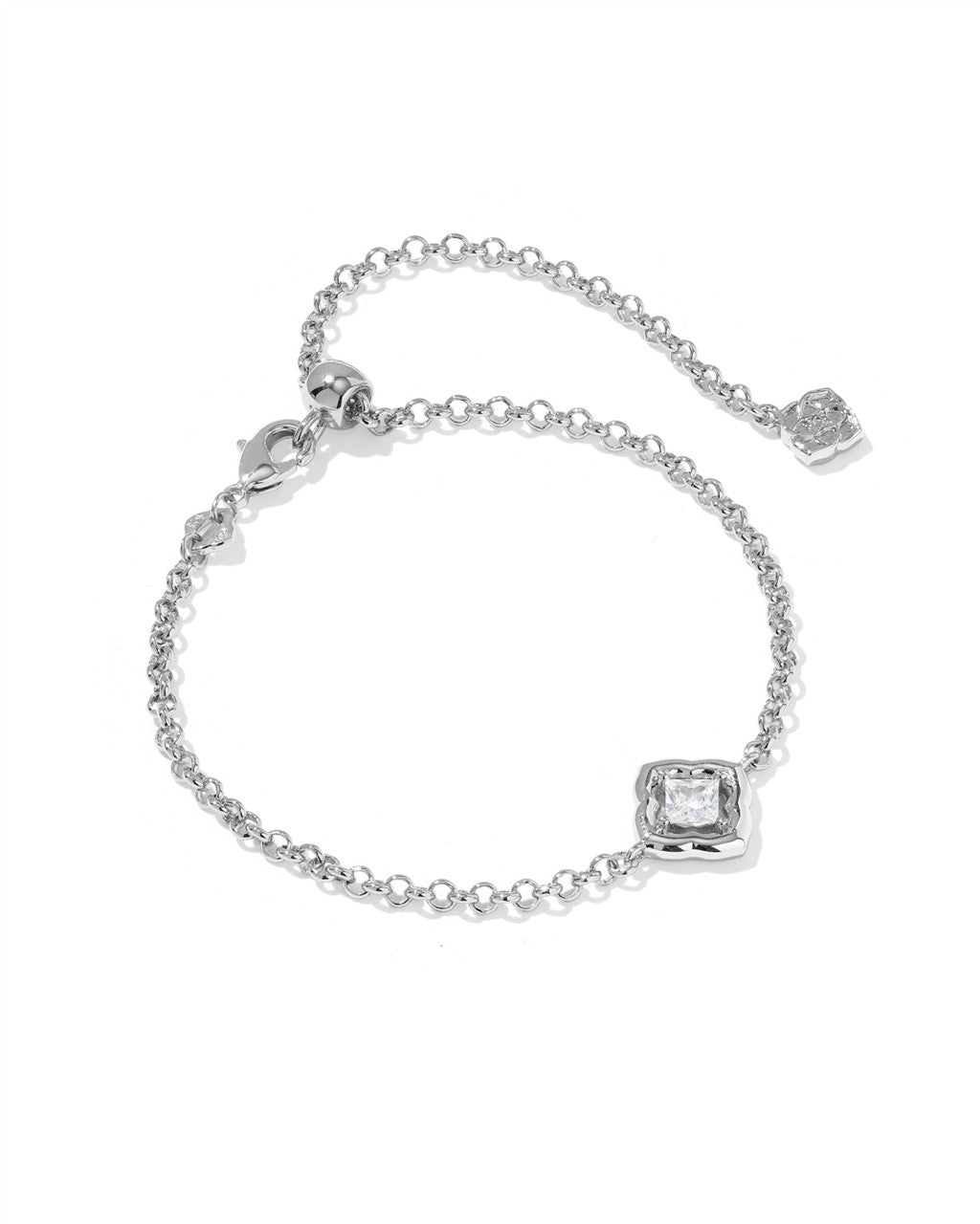 Mallory Crystal Delicate Chain Bracelet