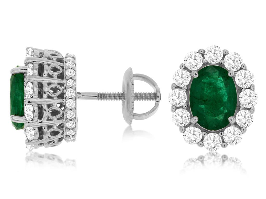 Emerald & Diamond Earrings