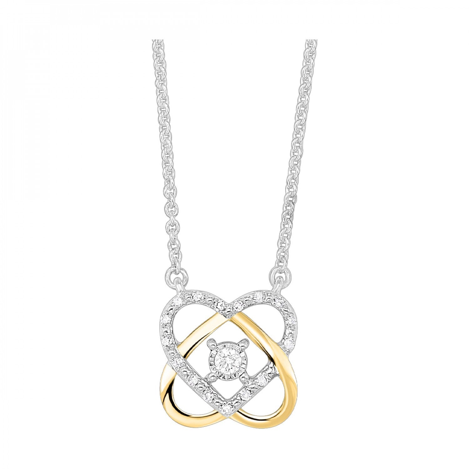 10KTT T=1/12CT DIAMOND PENDANT